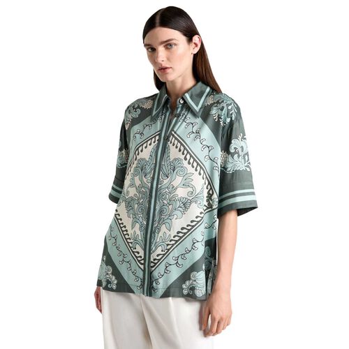 Cue Ornate Tile Short Sleeve Shirt